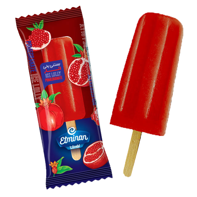 بستنی چوبی یخی انار اطمینان 50 گرمی