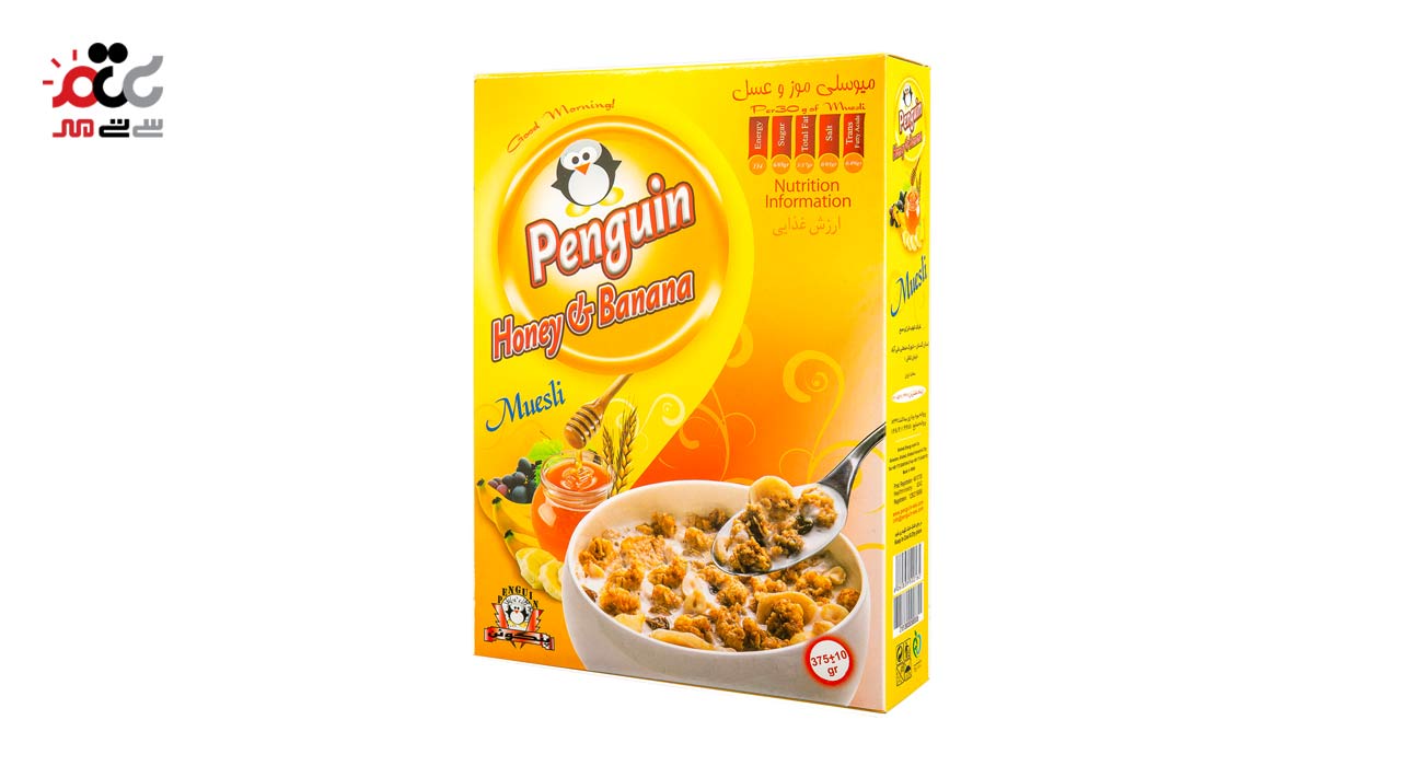 میوسلی موز و عسل پنگوئن 375 گرمی