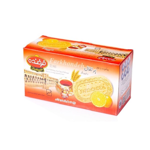 بیسکویت زبان فرخنده با طعم پرتقال 450 گرمی