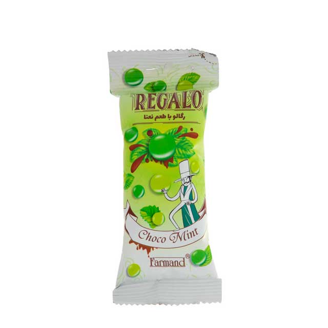 دراژه کاکائویی با طعم نعنا رگالو فرمند 40 گرمی