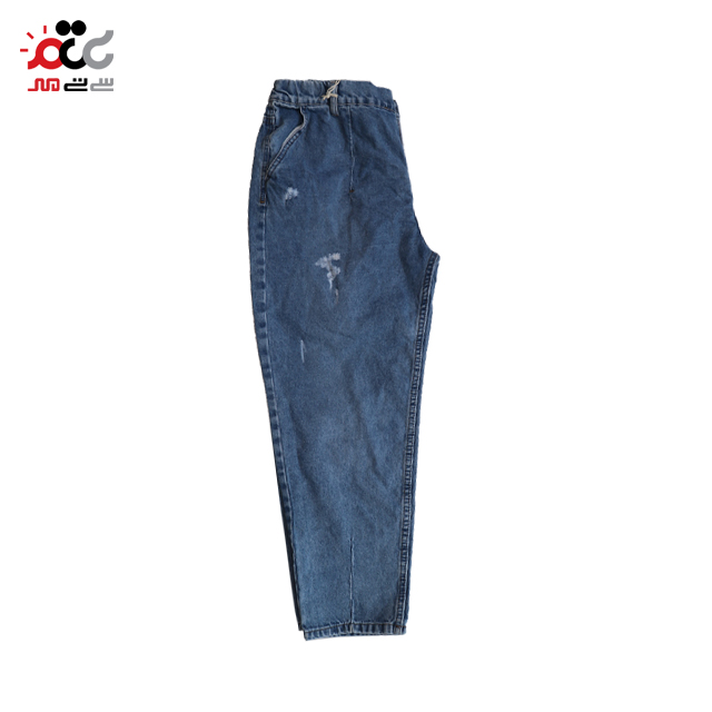 قیمت شلوار جین کمر کش مدل مام استایل 