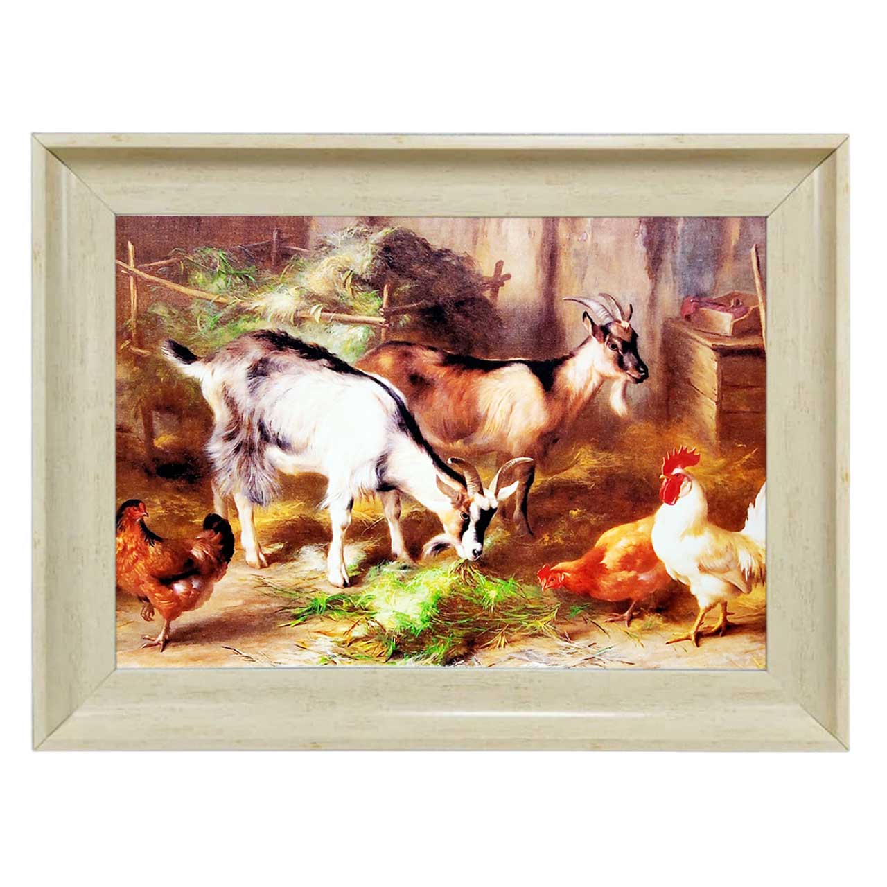 تابلو فرش چاپی طرح مزرعه کد 14065 سایز 70×50 سانتی متری