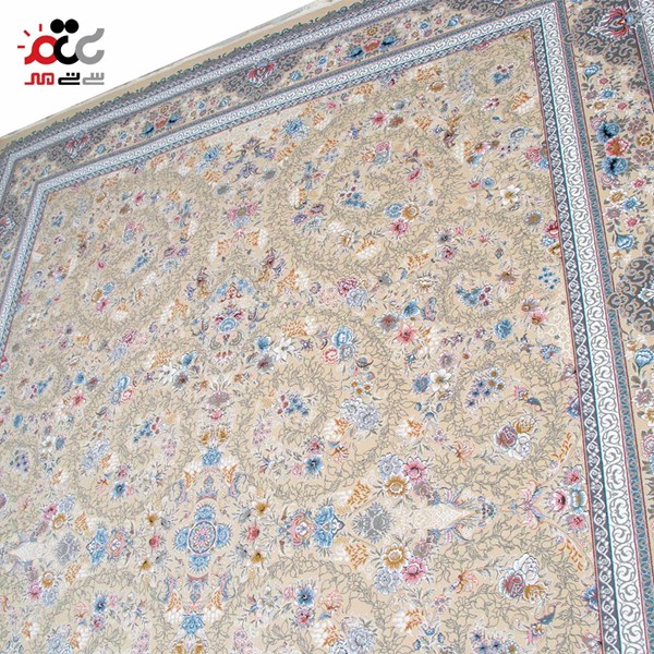  فرش ماشینی طرح بژ کد 1433