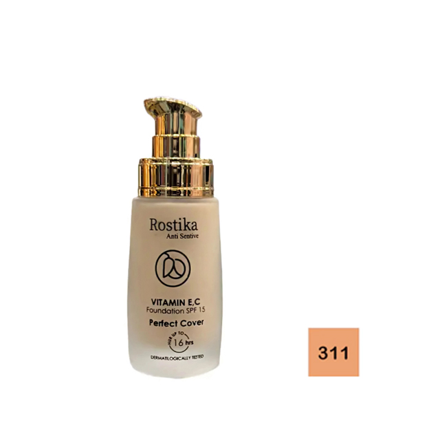 کرم پودر شیشه ای رستیکا شماره 311 حجم 35 میلی لیتری