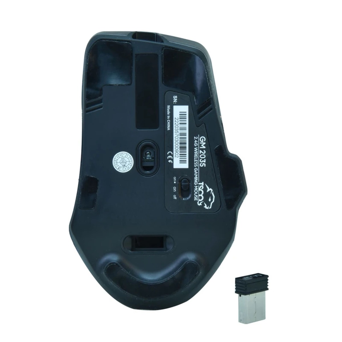 ماوس بی سیم گیمینگ TSCO مدل GM 2035W - مشکی (گارانتی 18 ماهه تسکو)
