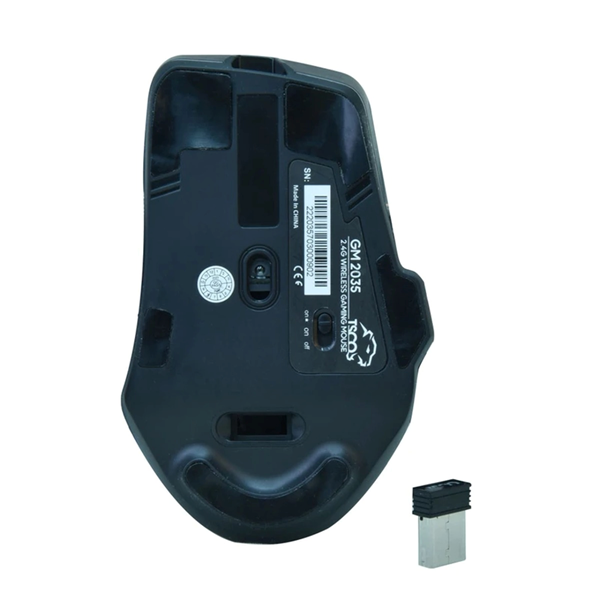ماوس بی سیم گیمینگ TSCO مدل GM 2035W - مشکی (گارانتی 18 ماهه تسکو)