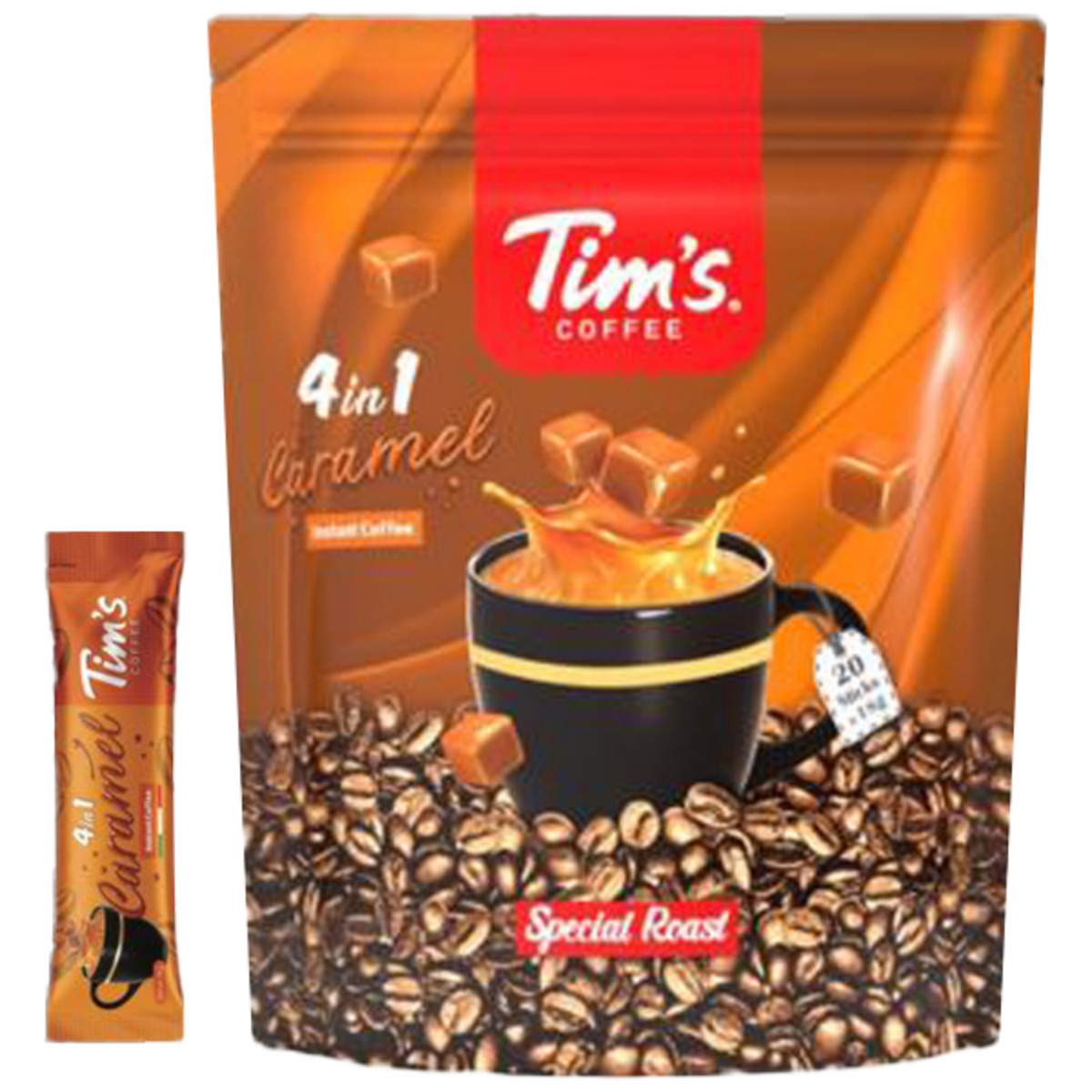 پودر کافی میکس 4 در 1 تیمز 20 عددی