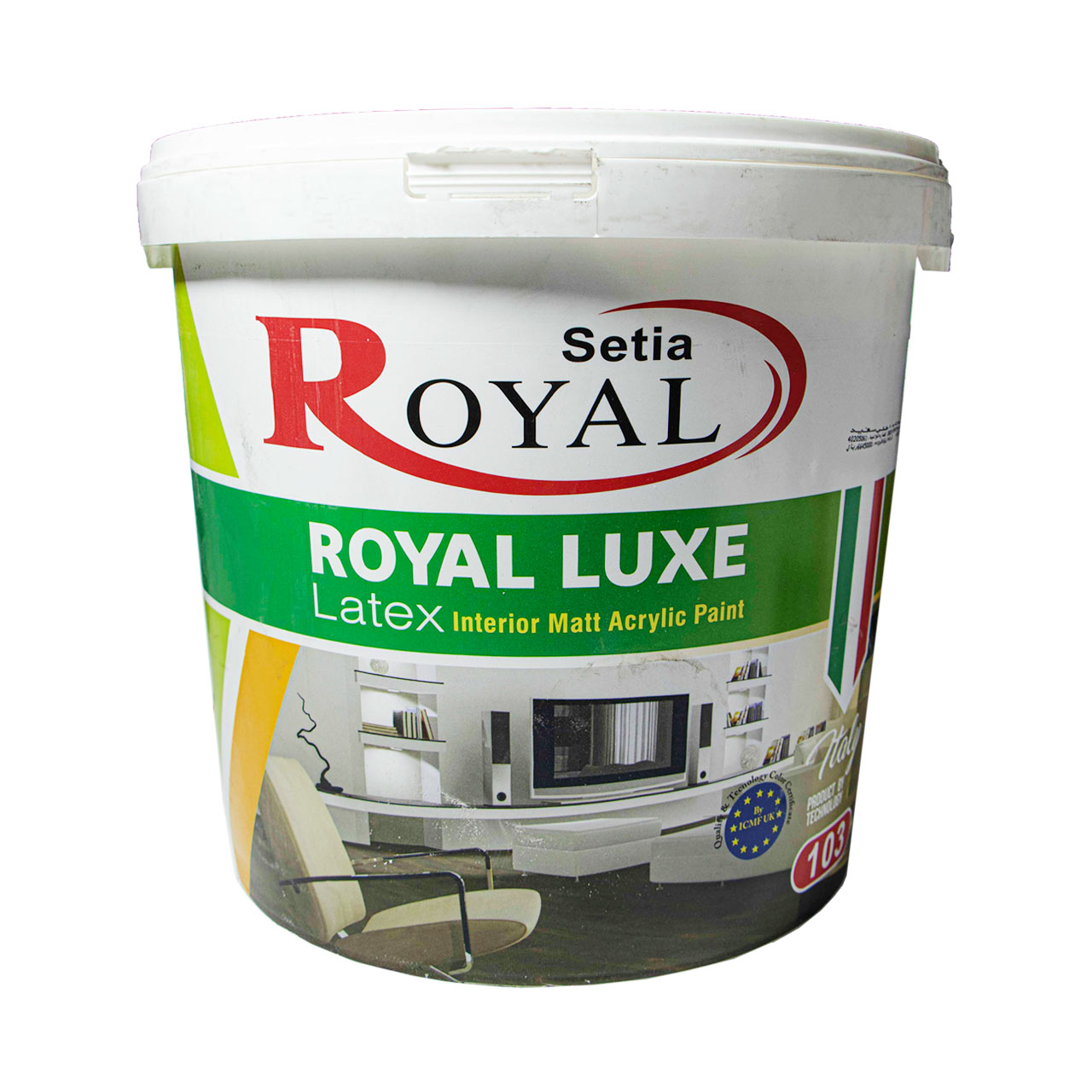 خرید بهترین رنگ اکریلیک مات سفید داخلی رویا ستیا ساندورا کد 103