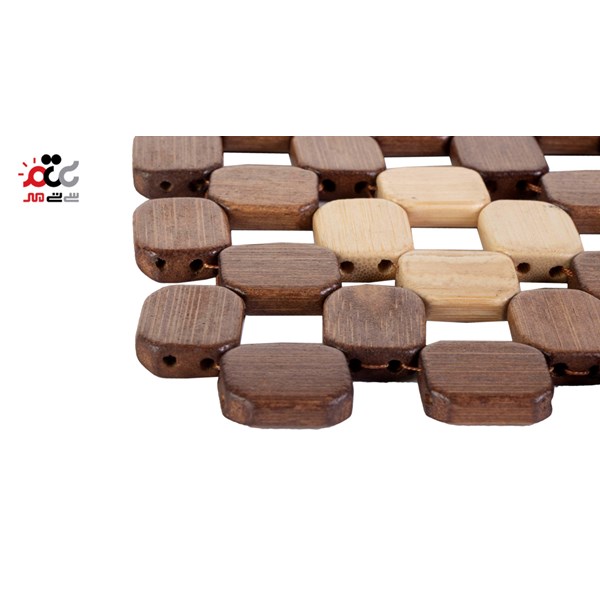 زیر قابلمه چوبی طرح مربع