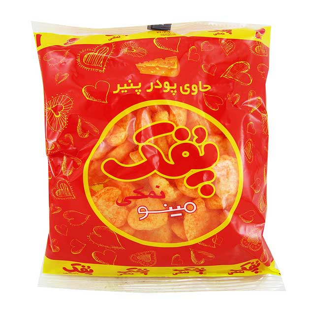 پفک قلبی نمکی مینو 50 گرمی