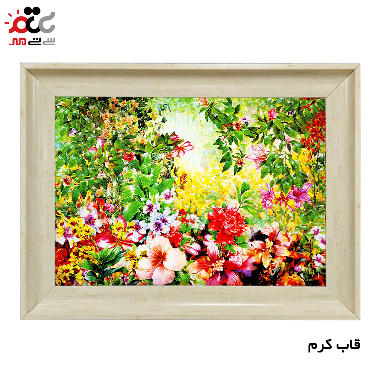 تابلو فرش چاپی طرح گل کد 12029 سایز 60×40 سانتی متری