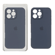 قاب سیلیکونی پاک کنی محافظ لنزدار اورجینال Apple iPhone 16 Pro Max - سرمه ای تیره (پک اصلی)