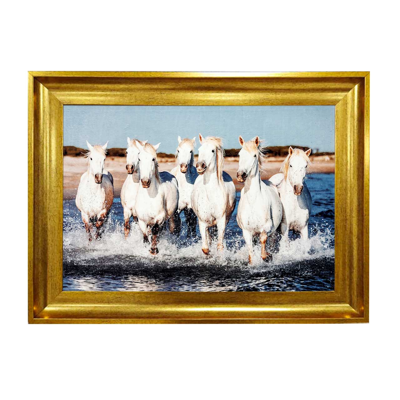 تابلو فرش چاپی طرح اسب کد 14048 سایز 50×50 سانتی متری