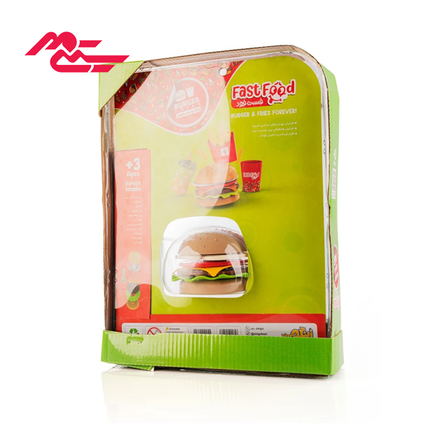 ست اسباب بازی فست فود زینگو مدل همبرگر و سیب زمینی