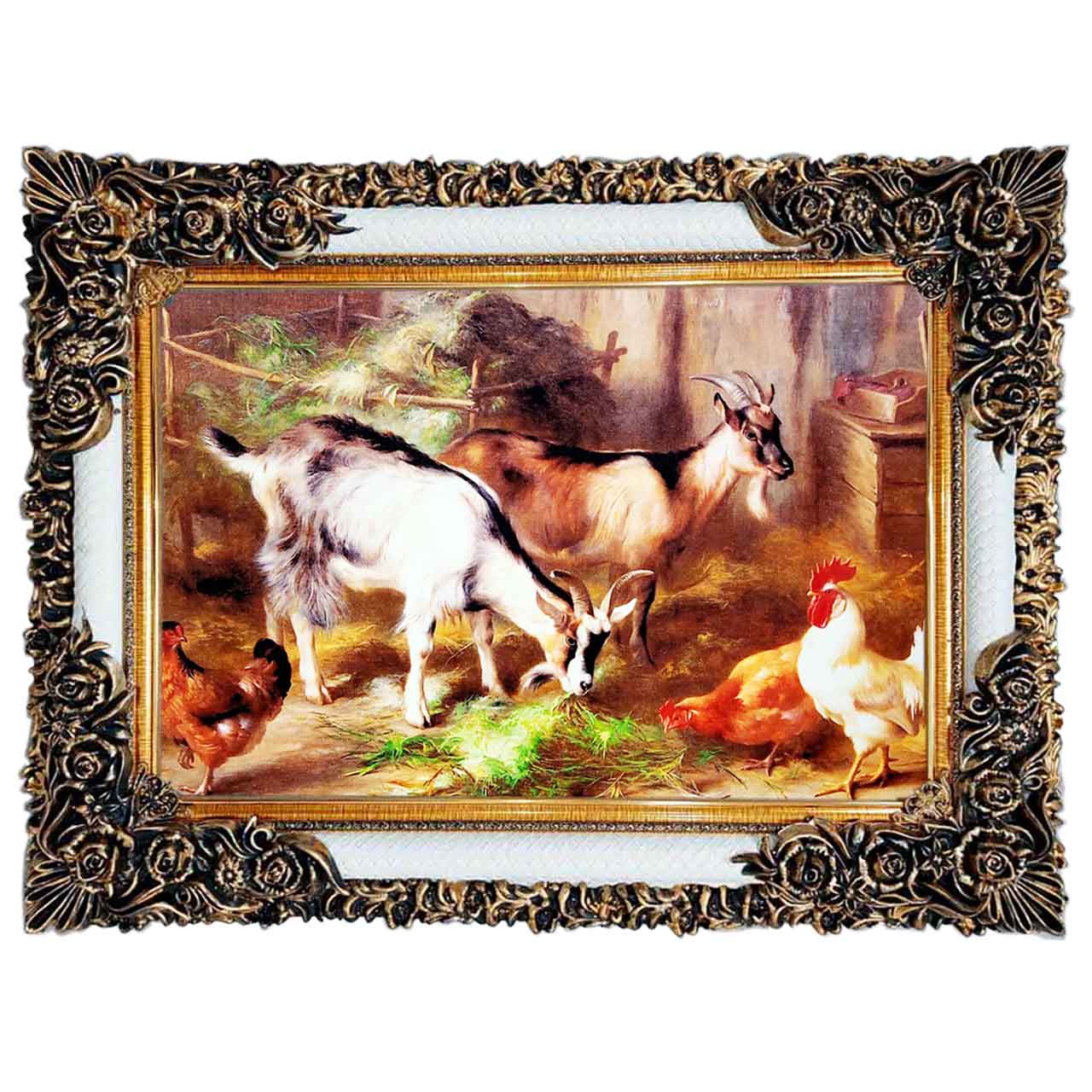 تابلو فرش چاپی طرح مزرعه کد 14065 سایز 100×50 سانتی متری