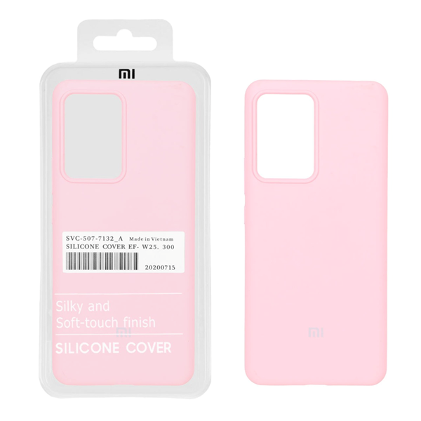 قاب سیلیکونی پاک کنی اورجینال درجه یک Xiaomi Mi 13 Lite - صورتی (پک دار)