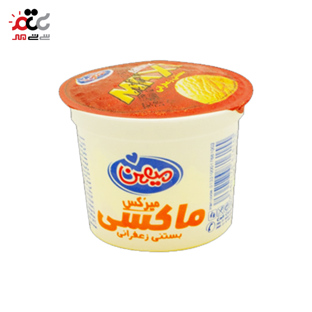 بستنی لیوانی زعفرانی  میهن  مدل ماکسی  میرکس 