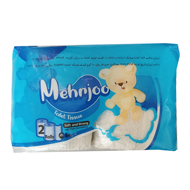 دستمال توالت مهرجو بسته 2 عددی