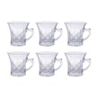 فنجان شیشه ای مدل میراژ بسته 6 عددی