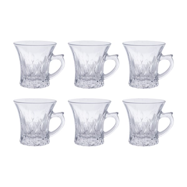فنجان شیشه ای مدل میراژ بسته 6 عددی