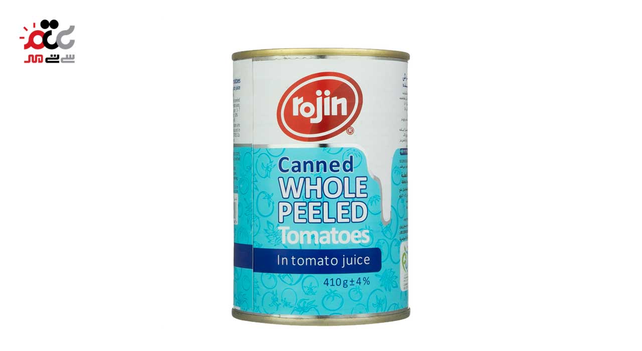 کنسرو گوجه فرنگی درسته پوست کنده روژین 410 گرمی