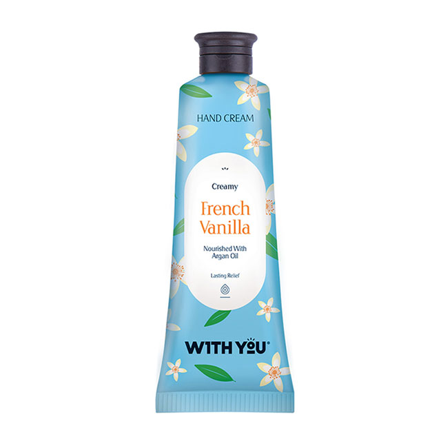 کرم مرطوب کننده دست حاوی وانیل فرانسوی و روغن آرگان ویت یو 50 میلی لیتری