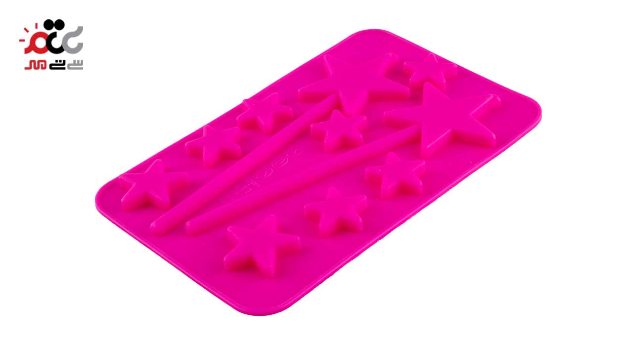 قالب سیلیکونی شکلات مدل ستاره و چوب جادو 10 عددی