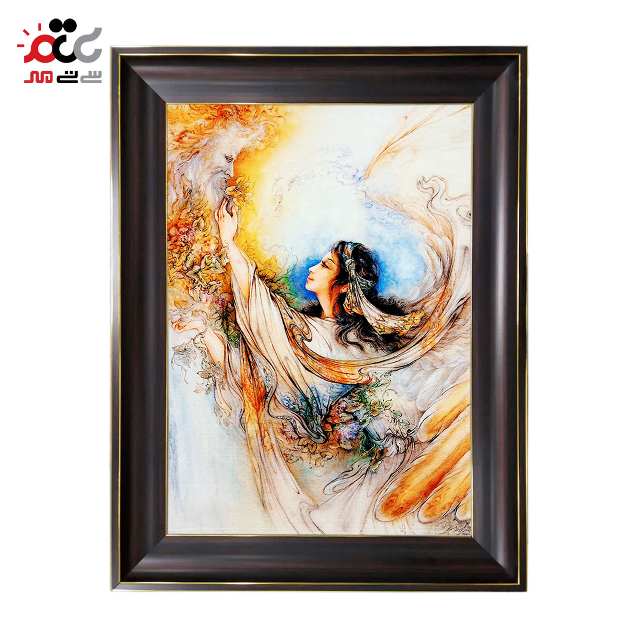 تابلو فرش چاپی طرح مینیاتوری کد 16002 سایز 70×100 سانتی متری