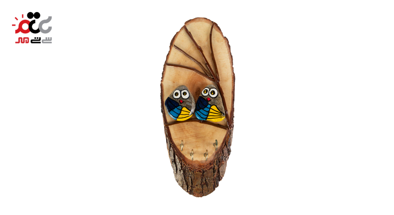 جا کلیدی چوبی طرح جغد