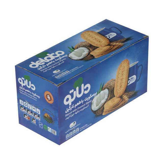 بیسکویت با طعم نارگیل دلاتو 900 گرمی