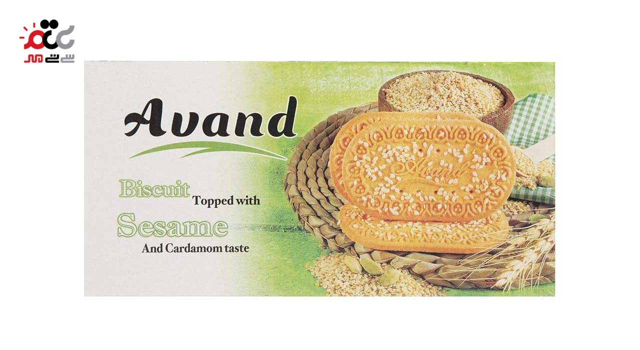 بیسکویت با طعم هل و تزیین کنجد  آوند 900 گرمی
