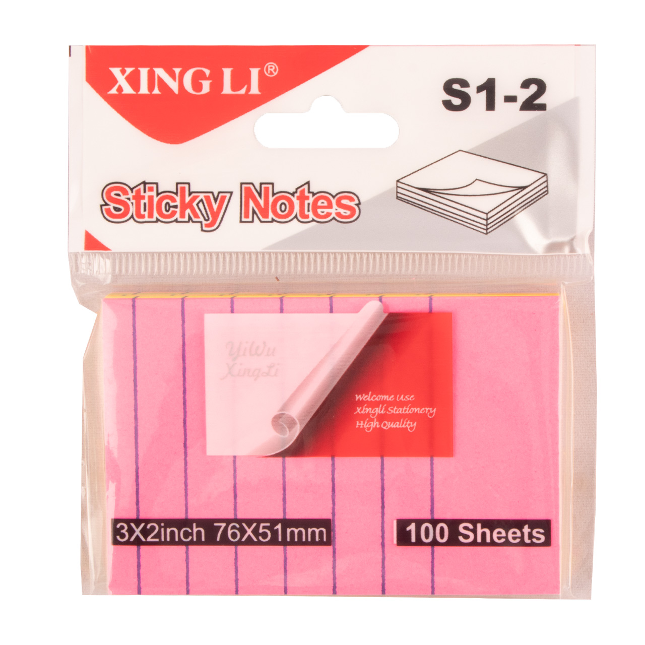 استیک نوت خط دار ژینگلی 100 برگ 