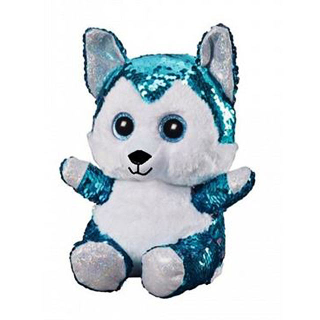 عروسک طرح گربه پولکی ارتفاع 15 سانتی متر