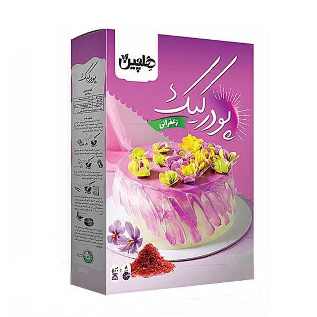 پودر کیک زعفرانی هلچین 500 گرمی