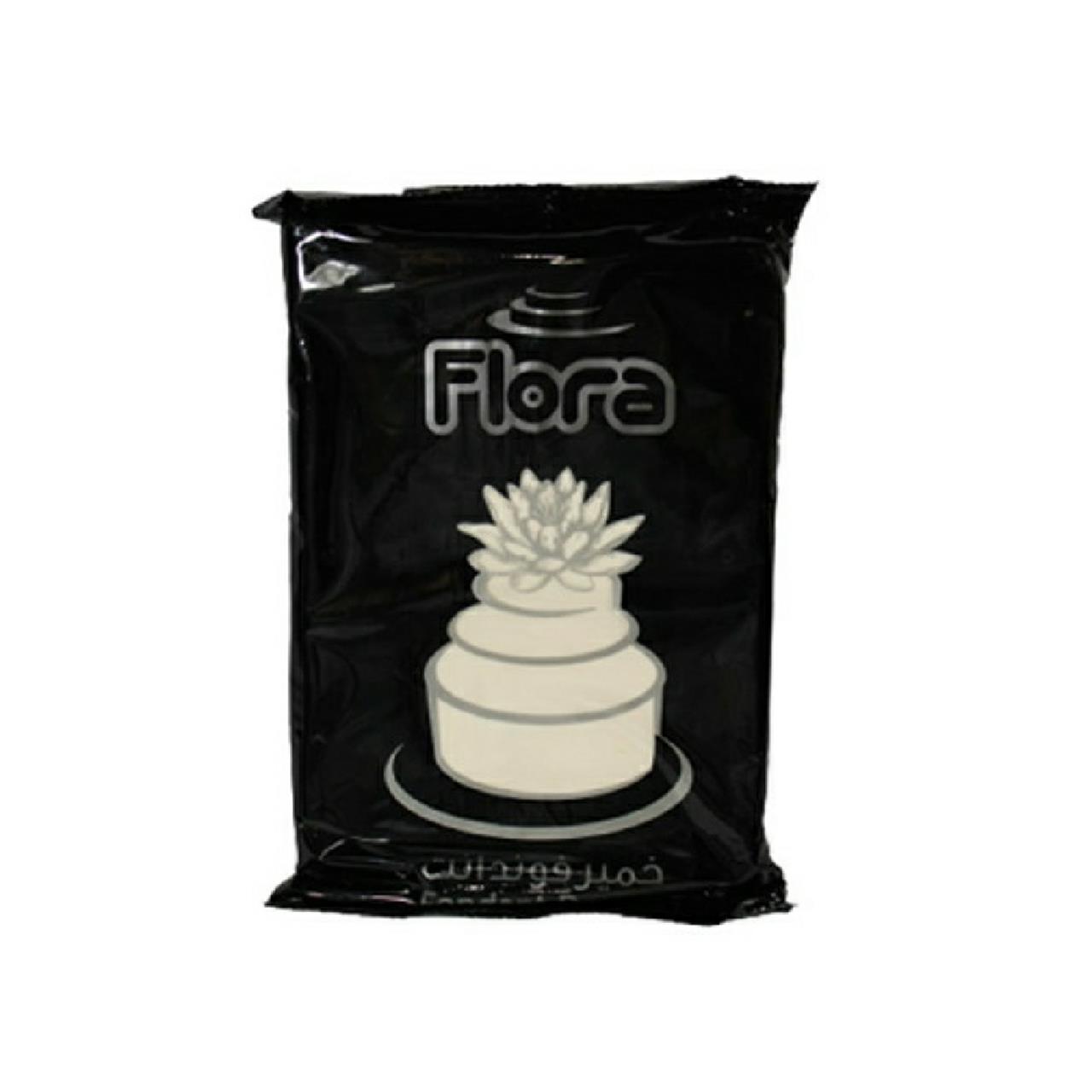 خمیر فوندانت سفید فلورا 200 گرمی