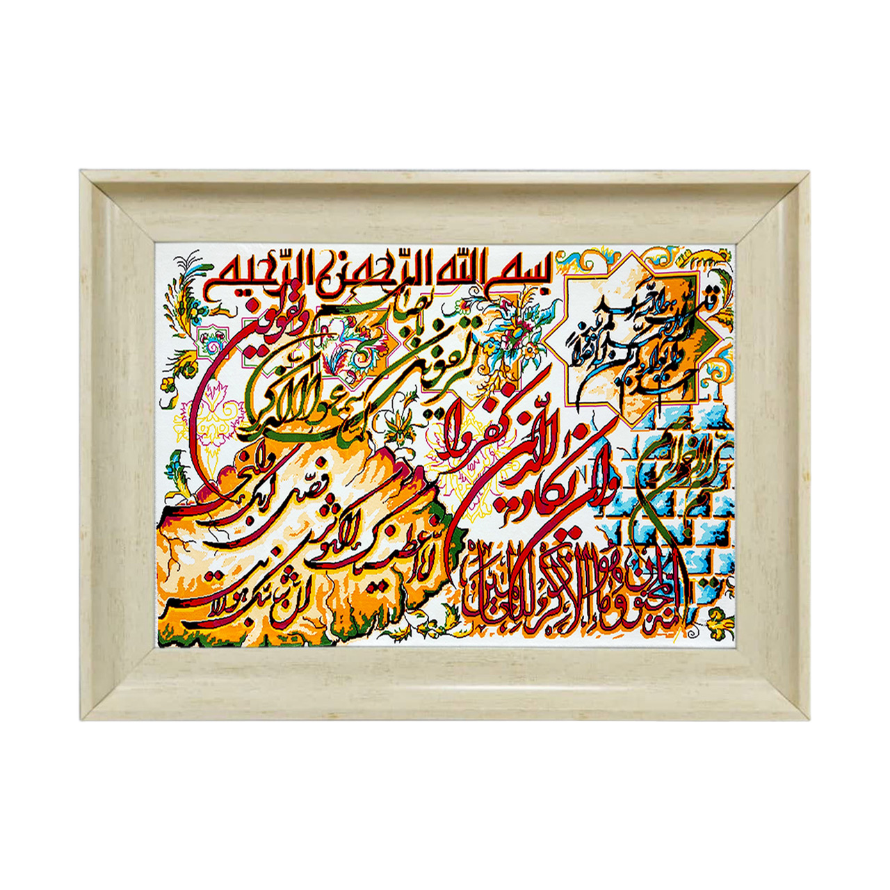 تابلو فرش چاپی طرح وان یکاد کد 15021 سایز 50×35 سانتی متری