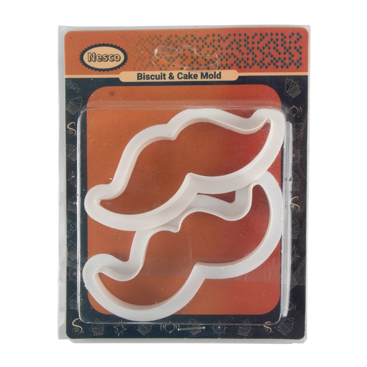 کاتر شیرینی پزی مدل معمولی طرح سبیل مجموعه 2 عددی