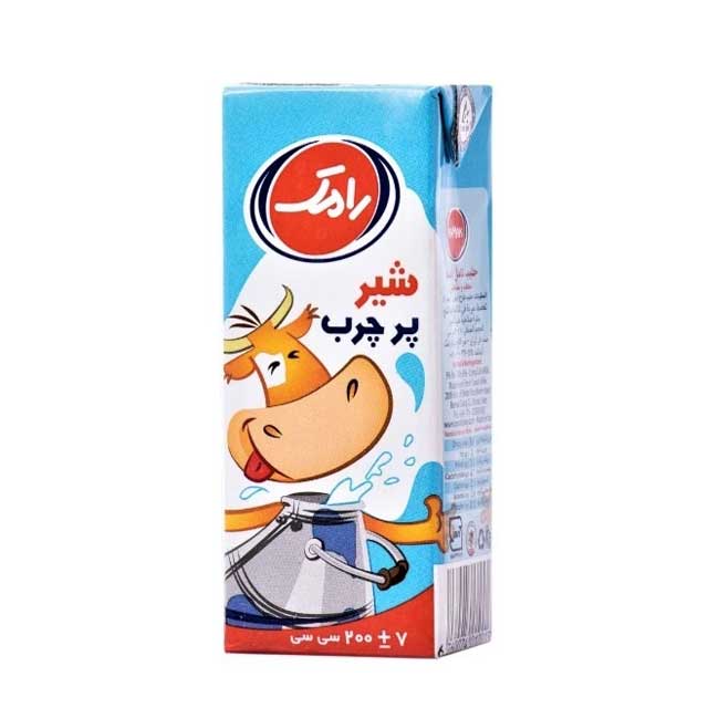 شیر پر چرب استریل رامک 200 میلی لیتری