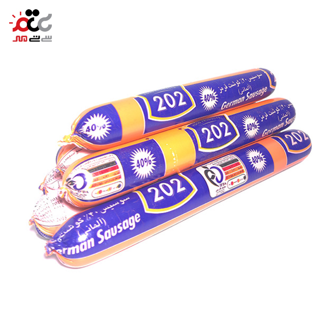 سوسیس آلمانی 40 درصد گوشت 202 مقدار 500 گرمی