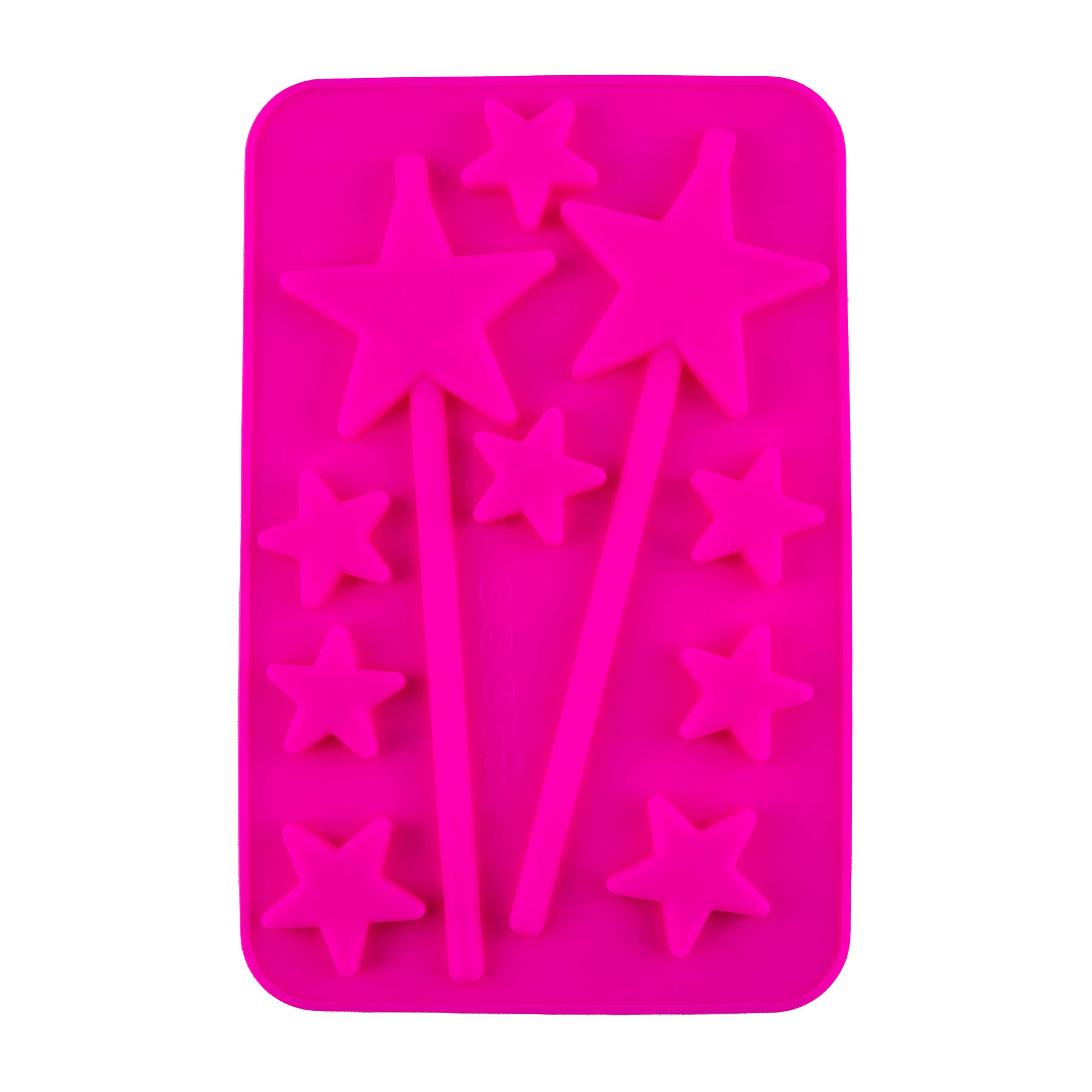 قالب سیلیکونی شکلات مدل ستاره و چوب جادو 10 عددی