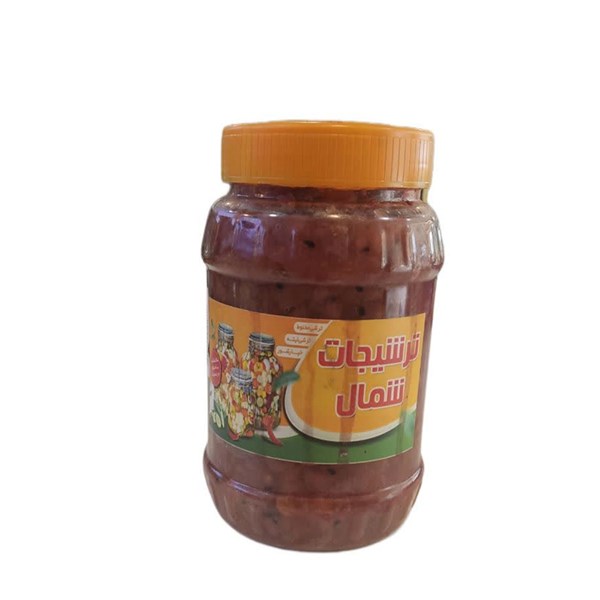 ترشی لبو و انار و گردو با روغن زیتون و رب انار شمال