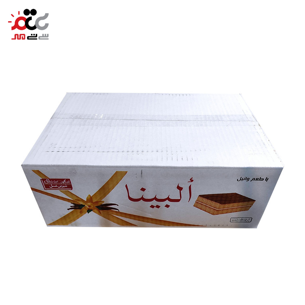 کیک لایه ای کرمدار با طعم وانیل شیرین عسل 25 گرمی بسته 72 عددی