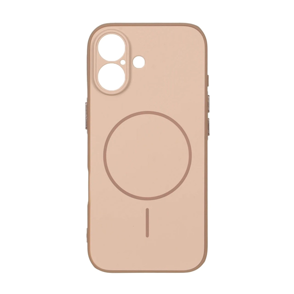 قاب Soft طرح مگ سیف محافظ لنزدار Apple iPhone 17 - صحرایی