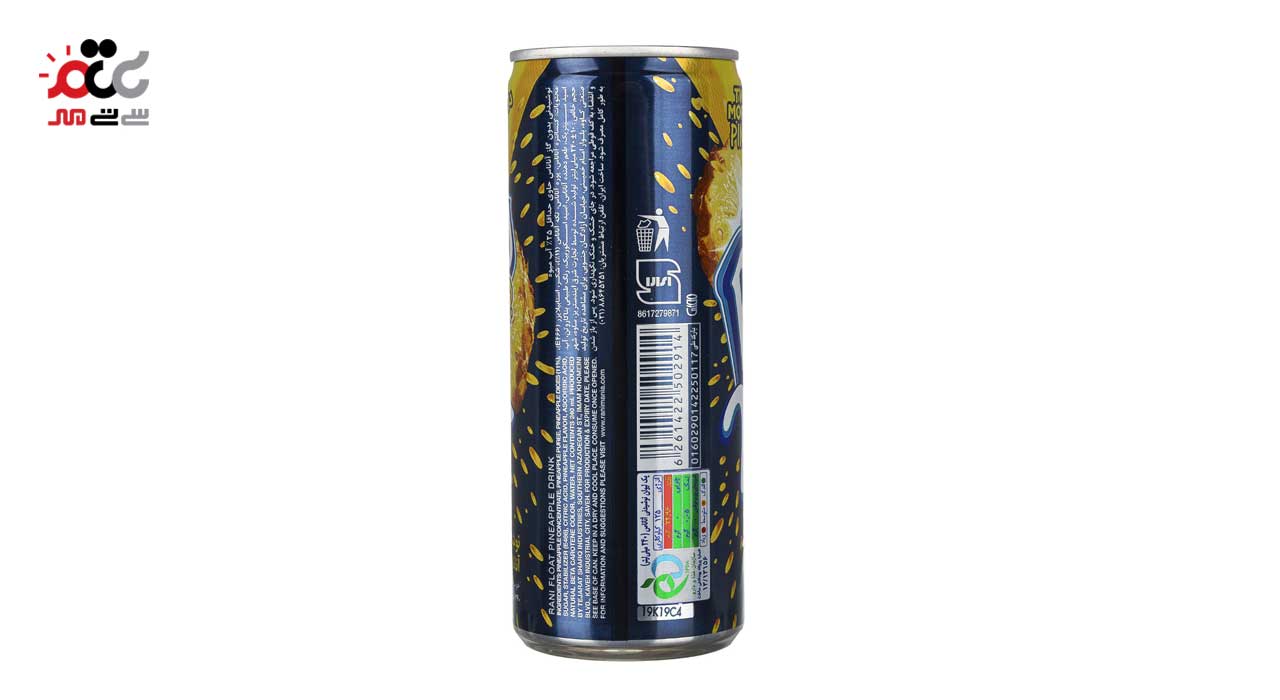 نوشیدنی آناناس با دو برابر تکه میوه رانی 240 میلی لیتری