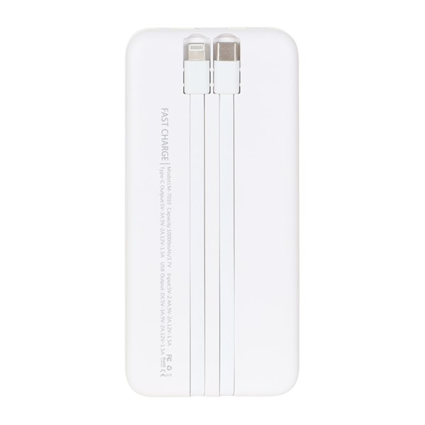 پاوربانک (PD و فست شارژ) Liami 22.5W 10000mAh مدل LM-7010 - سفید (گارانتی شش ماهه شرکتی)