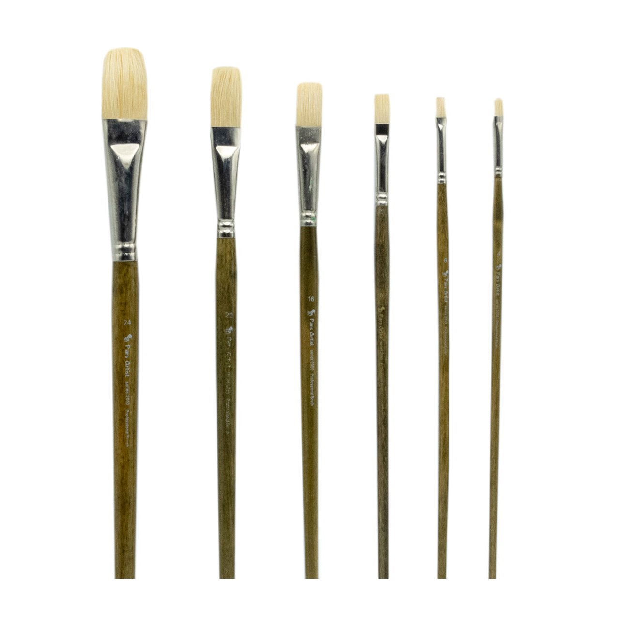 قلم مو پارس آرتیست مدل تخت مو زبر کد 2050 بسته 6 عددی