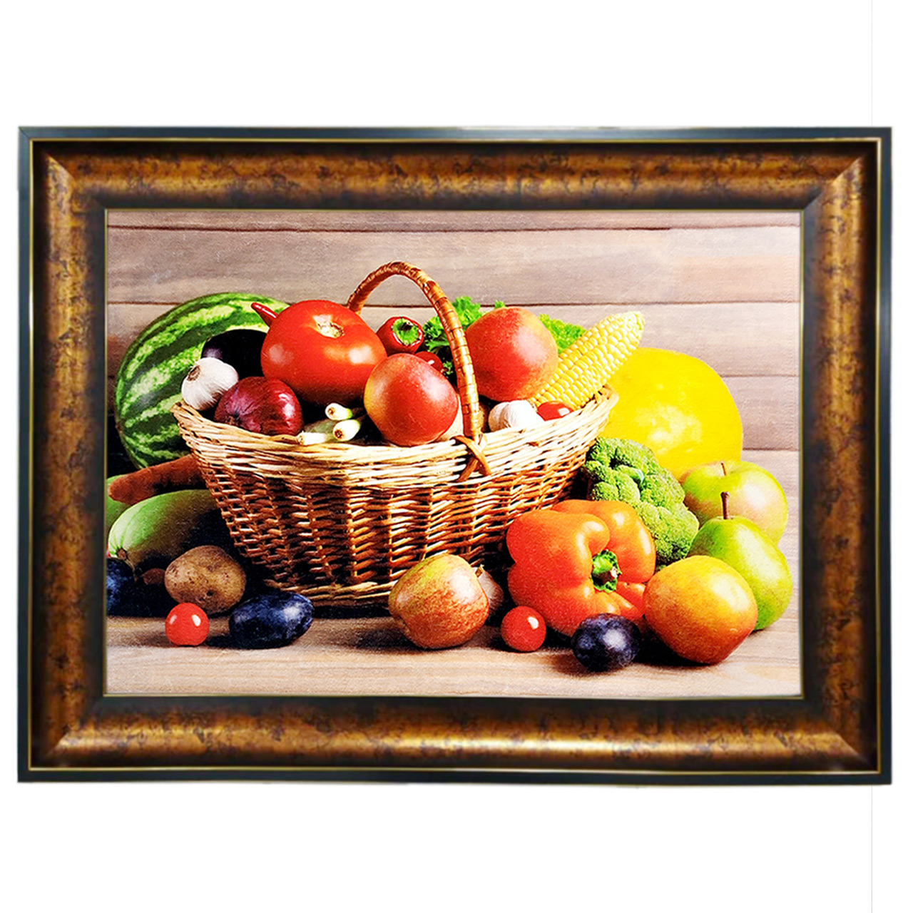 تابلو فرش چاپی طرح میوه کد 12034 سایز 100×50 سانتی متری