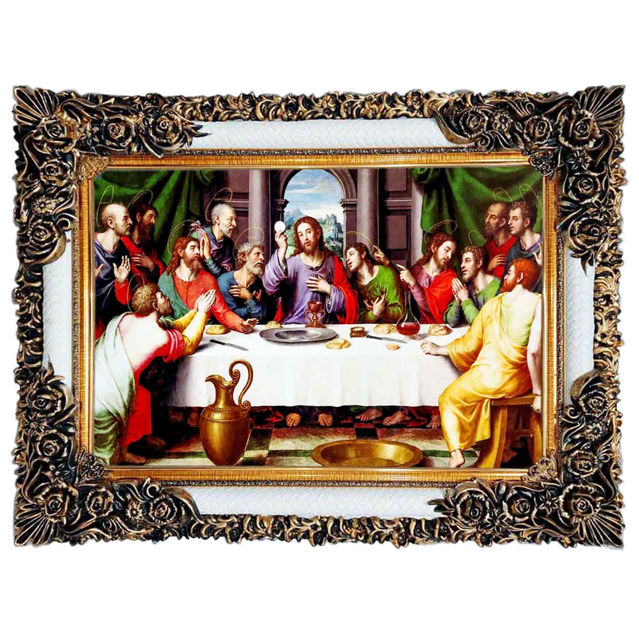 تابلو فرش چاپی طرح فرشته کد 11088 سایز 100×50 سانتی متری