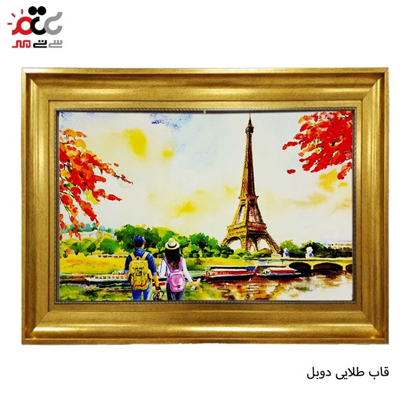 تابلو فرش چاپی طرح ایفل کد 10115 سایز 50×35 سانتی متری