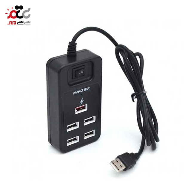 هاب 5 پورت USB 2.0 مچر مدل MR-212